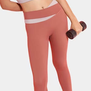 Costume de yoga taille haute avec logo personnalisé pour femmes soutien-gorge et legging de sport à motif solide pour la course à pied ensemble de yoga - Product Image 3