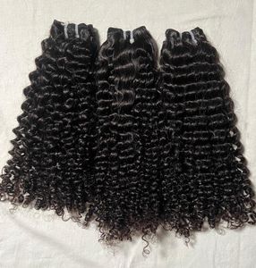 Extensiones de cabello Remy indio Virgen al por mayor, modelo de cuerpo, cutícula alineada, onda profunda suelta, mechones rizados, cabello Afro vietnamita - Product Image 1
