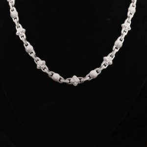 Chaîne à maillons boule cubaine de 20 pouces avec Moissanite diamant coupe ronde unisexe collier à breloques boule hip-hop pour les fêtes et les loisirs - Product Image 6