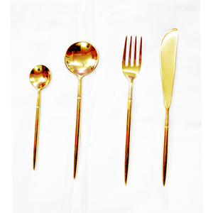 Embossed Design Stainless Steel <b>Flatware</b> Cutlery <b>Sets</b> for Kitchenware Custom Size <b>Flatware</b> <b>Sets</b> with Gold Plated for Home - Product Image 6