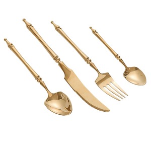 Trendy Premium Stainless Steel <b>gold</b> <b>Cutlery</b> Set best Elegant Flatware Set Perfect for Modern Durable top sell Kitchen Essential - Product Image 1