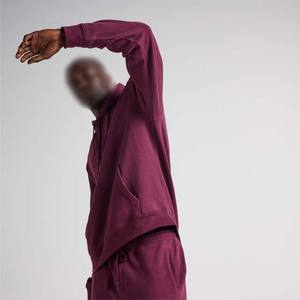 เสื้อฮู้ดดี้โอเวอร์ไซส์พิมพ์โลโก้ของผู้ชายผ้าฝ้าย Plain100 % เสื้อฮู้ดแบบเรียบง่ายสำหรับฤดูหนาว - Product Image 4