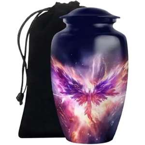 Urnes de crémation en aluminium commémoratives Urne funéraire Urnes de crémation en métal pour garder les cendres humaines Pot de crémation en gros Date - Product Image 4