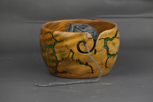 Lichtenberg ชามไหมพรมเรซินฝังไม้มะม่วง (7x4) ชามเส้นด้ายของขวัญคริสต์มาสที่ใช้งานได้ - Product Image 3