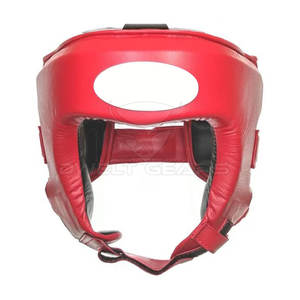 อุปกรณ์ป้องกันศีรษะทำจากหนัง PU คุณภาพสูงสำหรับมวยศิลปะการต่อสู้การต่อสู้คิกบ็อกซิ่งเทควันโด - Product Image 1