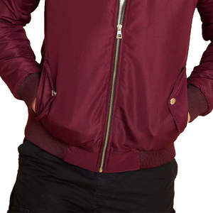 Chaqueta Bomber Hip Hop Personalizada de Alta Calidad para Hombre, Chaqueta de Invierno con Cuello Alto, Colección de Invierno, Chaqueta de Tela para Hombre - Product Image 4