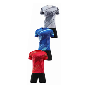 Ropa deportiva de poliéster 100%, camiseta de fútbol de Francia, la última camiseta de fútbol estampada para entrenamiento, conjunto de uniforme impreso con logotipo personalizado - Product Image 3