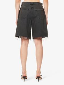 Mejores Shorts de Mezclilla para Hombre y Mujer, Estilo Casual, Negros, de Talle Alto, Pierna Curva, Ajuste Holgado, Cintura Anti-Humedad, Transpirables - Product Image 5