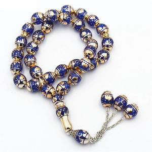 Nueva llegada 2024 Islam musulmán Rosario pulsera 10mm cristal colorido oración cuentas pulseras venta al por mayor rezando cuentas servicio OEM - Product Image 3