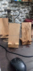 Acacia Wooden Mobile Stand <b>for</b> <b>Office</b> Table Smartphone Holder Wood <b>Phone</b> Stand Wooden Desk Stand Handcrafted - Product Image 2
