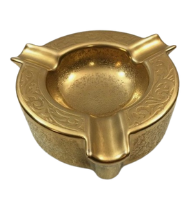 Cendrier en métal poli et brillant Cendrier rond avec logo personnalisé Cendrier en métal à la maison Cendrier en métal - Product Image 2