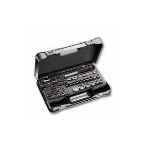 Ensemble d'outils Usag 607, 1/4 et 1/2 pouce, assortiment de 56 pièces avec douilles hexagonales dans un coffret ABS pour une utilisation à la maison et en atelier - Product Image 1