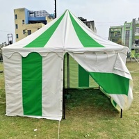 ICA 3x3 m² Tente carrée médiévale en coton premium 425 GSM, une chambre, pour reconstitution historique, foire, camping, quatre saisons, 1500-2000mm