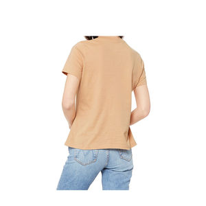 Camiseta de alta calidad al por mayor nueva camiseta Unisex manga verano algodón liso Color personalizado camiseta de gran tamaño para mujer - Product Image 4