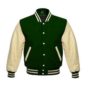 2025 venta al por mayor logotipo personalizado bordado béisbol prendas de vestir mangas de cuero ropa de calle Lisa Letterman para hombres mujeres chaquetas universitarias - Product Image 1