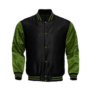 Chaqueta de béisbol de satén Letterman Varsity para hombre, ropa deportiva de invierno con adorno a rayas, decoración bordada, chaqueta Bomber de lona - Product Image 6