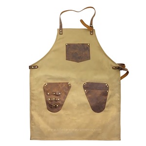 Cape de coiffure professionnelle en cuir multicolore au design exclusif, ajustement confortable, personnalisable, avec ceintures réglables - Product Image 4