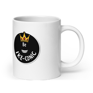 แก้วเซรามิกเคลือบเงาสีขาวทรงกรวย รุ่น Bee Ike-Conic ความจุ 200 มล. ใช้กับเครื่องล้างจานและไมโครเวฟได้ ปลอดสารตะกั่วและสาร BPA ดีไซน์ลายตรง - Product Image 3