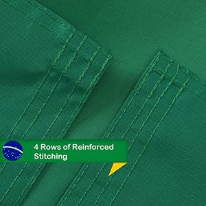 ธงบราซิล 3x5 ฟุต ปักดาว ลายเส้นหนา ทนทาน พร้อมห่วงทองเหลืองสองอัน ธงสีรุ้ง 3x5 ฟุต ธงบราซิล ธงสีรุ้ง - Product Image 4