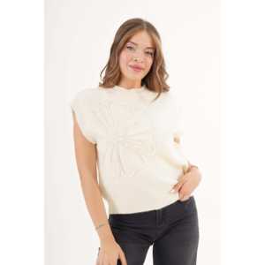 เสื้อสเวตเตอร์ถักลายดอกเดซี่สำหรับผู้หญิงขายส่ง - Product Image 6