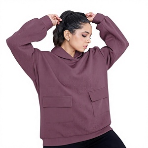 Unique Design Drawstring Full Sleeves Pullovers Hoodie Women Loose Fit Autumn Waterproof Breathable Eco-Friendly <b>Plus</b> <b>Size</b> - Product Image 1