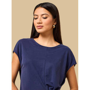 Ladies <b>Bohemian</b> Chiffon <b>Top</b> with Extended Sleeves and Tie-Up - Product Image 6