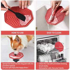 Bol anti-glouton pour chien, tapis à lécher, ralentir la consommation, prévenir l'étouffement, améliorer la digestion, soulager l'anxiété, bol et tapis à lécher antidérapants - Product Image 3