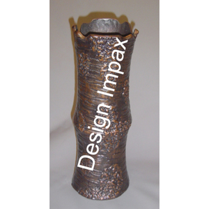 Plantes artificielles laquées, vase à fleurs, design martelé, pot à fleurs en métal pour chambre à coucher, salon, accessoires de sol - Product Image 2