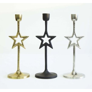 Bougeoir créatif en métal doré pour arbre de Noël pour la maison Bougeoir de table par les fournisseurs de la collection Royal Home - Product Image 2