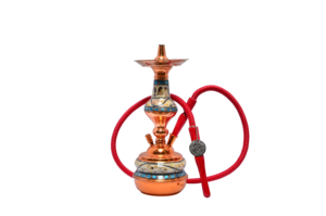 Auténtico Set de Shisha Khalil Mamoon Egipcio Hecho a Mano con Mosaico Azul de Cobre y Manguera (49 cm) - Product Image 6