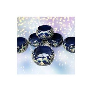 Rond de serviette rond et épais en laiton poli et élégant pour décoration de table Rond de serviette - Product Image 5