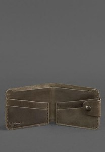 Cartera de cuero 4,3 marrón oscuro Crazy Horse Vintage tarjetero corto y Clip de dinero para hombres regalo para él - Product Image 4