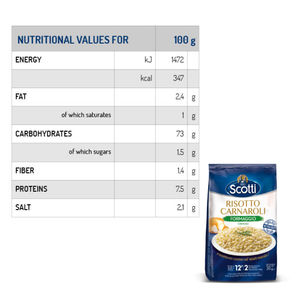 Risotto Carnaroli Queso Cremoso Seco Risotto Italiano Original con Arroz Carnaroli Italiano Hecho en Italia - Product Image 3