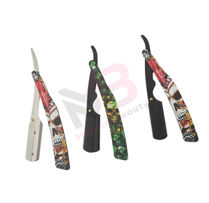 Latest Design <b>Single</b>-<b>Blade</b> Straight Barber <b>Razor</b> with Custom Handle Stainless Steel <b>Blade</b> for Shaving Face and Body Use - Product Image 2