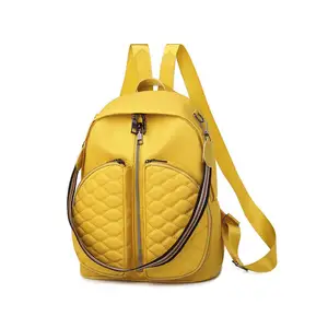حقيبة ظهر جلدية بتصميم يُمكن وضع شعارها عليها حسب الطلب للبيع بالجملة حقيبة ظهر جلدية بتصميم جديد متعدد الوظائف للسيدات