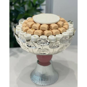Plateau de chocolat en métal argenté de la meilleure qualité porte-bonbons pour les mariages ou tous les événements Dessert plat de service bon prix - Product Image 2