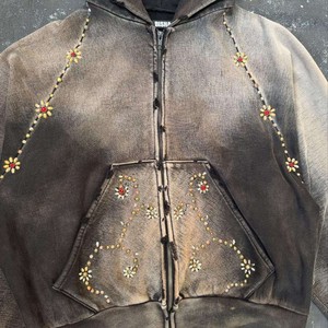 เสื้อมีฮู้ดแฟชั่นใหม่สำหรับผู้ชายผู้หญิงคริสตัลแวววาวฤดูหนาว - Product Image 5