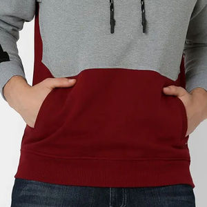 Venta al por mayor 100% algodón de peso pesado Sudadera con capucha de lana para los hombres Custom Pullover Casual Wear Basics para el invierno - Product Image 5