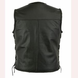Chaleco de motociclista transpirable de piel de oveja auténtica a la moda informal para Hombre Nuevo modelo al por mayor a precio barato - Product Image 5