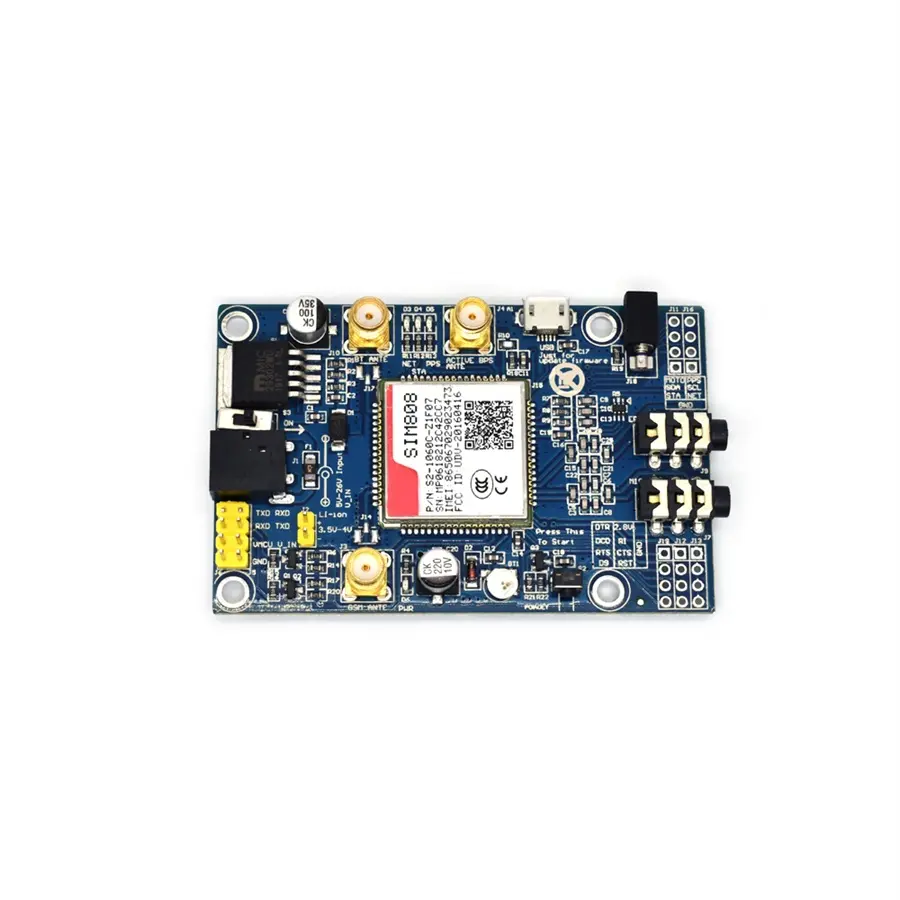 SIM808 Module GSM GPRS GPS Development Board IPX SMA with GPS Antenna for Raspberry Pi Support 2G 3G 4G SIM Card