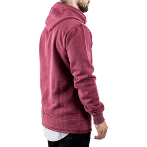 Nouveau hiver lavage à l'acide blanc pull à capuche pour hommes coupe régulière 100% coton polaire respirant et séchage rapide cordon capuche - Product Image 4