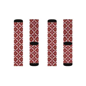 Buen fabricante Calcetines de sublimación para hombre Totalmente personalizados Venta caliente Calcetines de sublimación de tendencia superior con calidad superior - Product Image 5