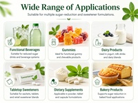 Stevia Reb A 95% 98% en poudre, rébaudiósides naturels, ingrédient édulcorant pour les boissons et la réduction du sucre