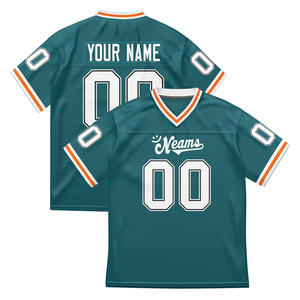 Maillot de football américain personnalisé avec impression numérique, polyester, uniformes d'entraînement personnalisés pour adultes et jeunes - Product Image 6