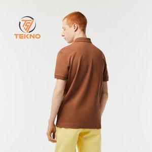 Alta calidad verano liso 100% piqué algodón personalizado hombres camisetas Logo estampado Camiseta Hombre en blanco liso de talla grande camisas para hombre - Product Image 2