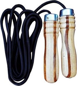 Corde à sauter solide personnalisée en cuir de vachette, poignées en bois, poids lourd pour adultes, corde à sauter - Product Image 5