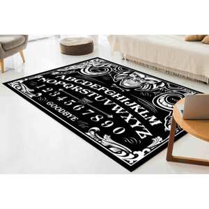 Alfombra Gótica con Diseño de Tablero Ouija: Decoración de Terror para Halloween, Alfombra Estampada, con Pelo Suave - Product Image 2