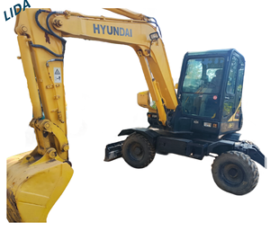 Hot Sale HYUNDAI R60W-7 <b>Used</b> Wheel Hydraulic Excavator 6ton Second-hand Small Excavator Digger R60 R60-9 - Product Image 1