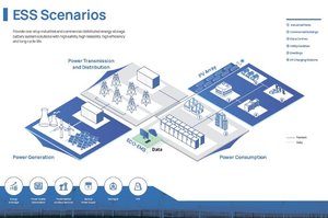 Système de stockage d'énergie LiFePO4 industriel et commercial de l'UE avec refroidissement liquide pour une utilisation hors réseau/sur réseau - Product Image 4