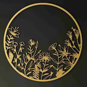 Decoración de Arte de pared interior de lujo moderna hecha a mano para habitaciones de hotel, metal para cumpleaños, celebraciones de Ramadán, fabricante indio - Product Image 2